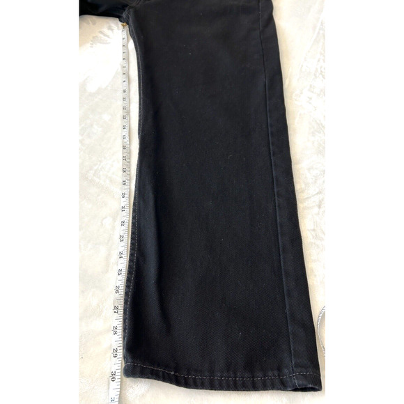 Levi's 505 Jeans Men's Regular Fit Black Casual Straight Leg Denim Size 42x30 - Picture 5 of 8